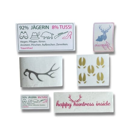 Aufkleber-set für Jägerinnen