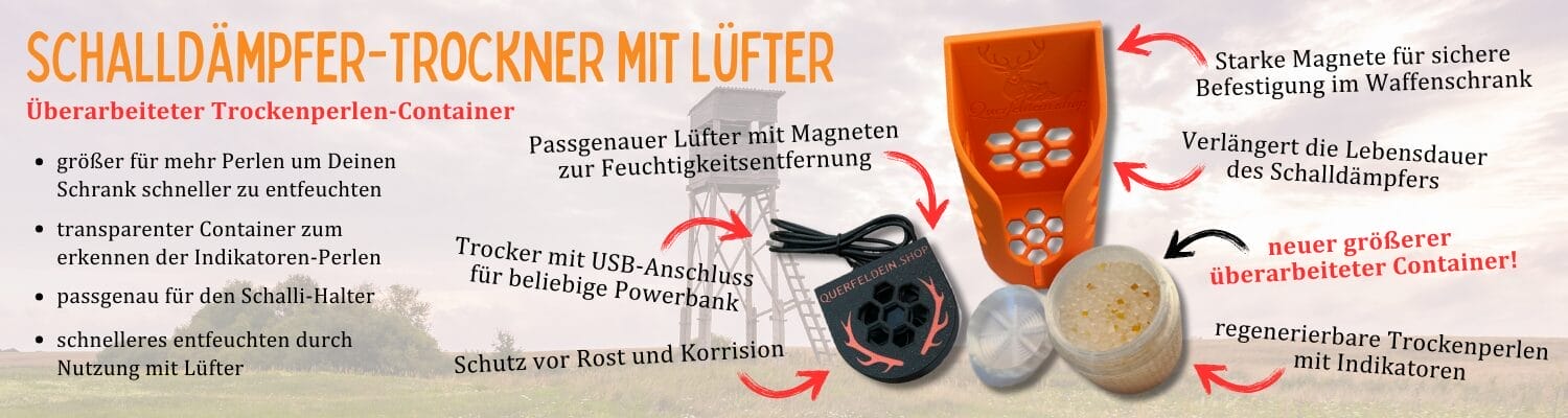 Schalldämpferhalter mit Lüfter, für den Waffenschrank mit seinen Vorteilen